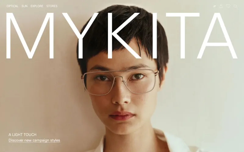 MYKITA Tokyo PCのトップページ
