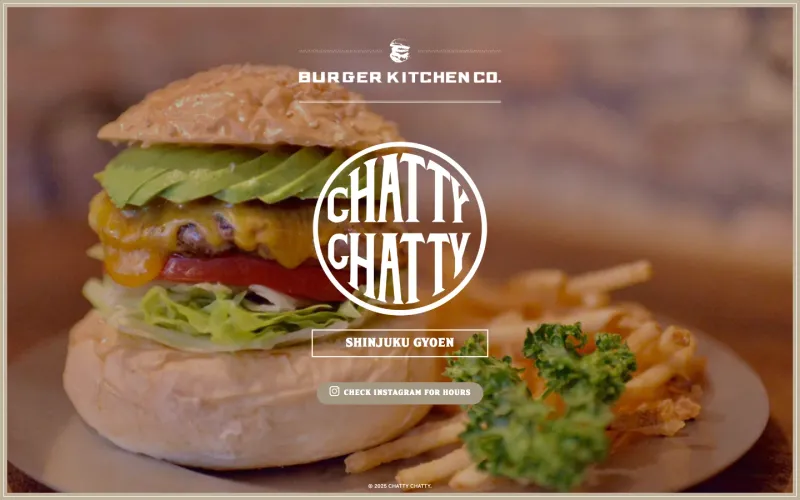 burger kitchen CHATTY CHATTY PCのトップページ